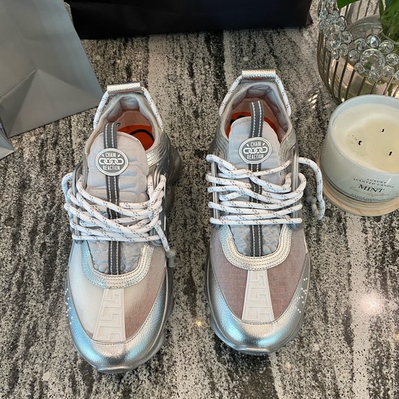 Versace Other - Men’s Chain Reaction Metallic Silver sz 46